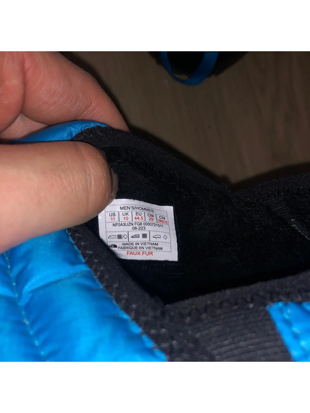 THE NORTH FACE THERMOBALL TRACTION MULE V SLIPPERS SHOES BLUE YELLOW MENS SZ 11